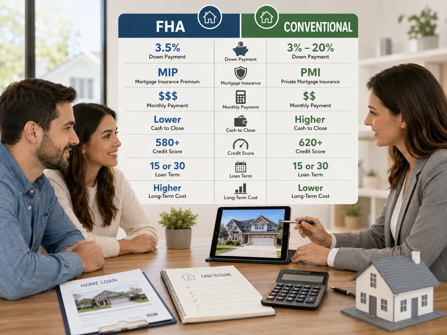 fha loan-vs-conventional-loan